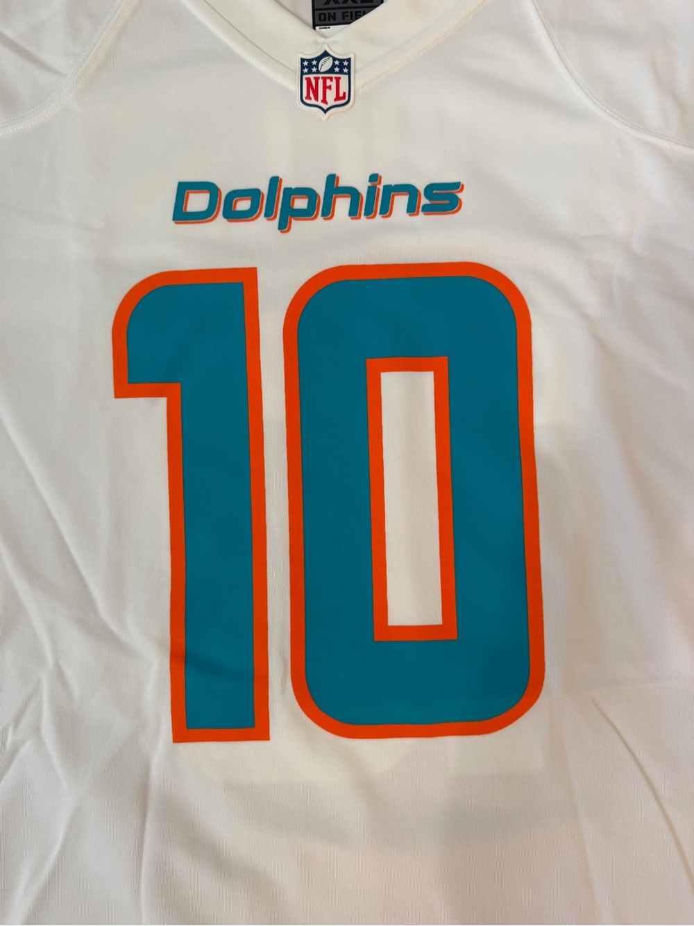Nike Miami Dolphins Tyreek Hill #10 NFL On Field Jersey White Size 2XL Mens NWOT - Picture 11 of 11